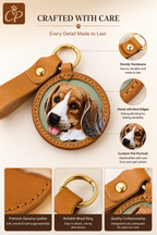 Custom Pet Leather Carved Tag - Enhanced Detail