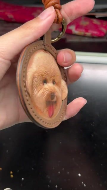 Custom Pet Leather Carved Tag - Premium Detail