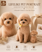 Custom Needle Felted Pet Replica - Full Body