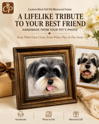 Custom Needle Felted Pet Replica - Framed Portrait
