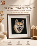 Custom Scratch-Style 3D Pet Portrait from Photo