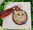 Custom Pet Leather Carved Tag - Enhanced Detail