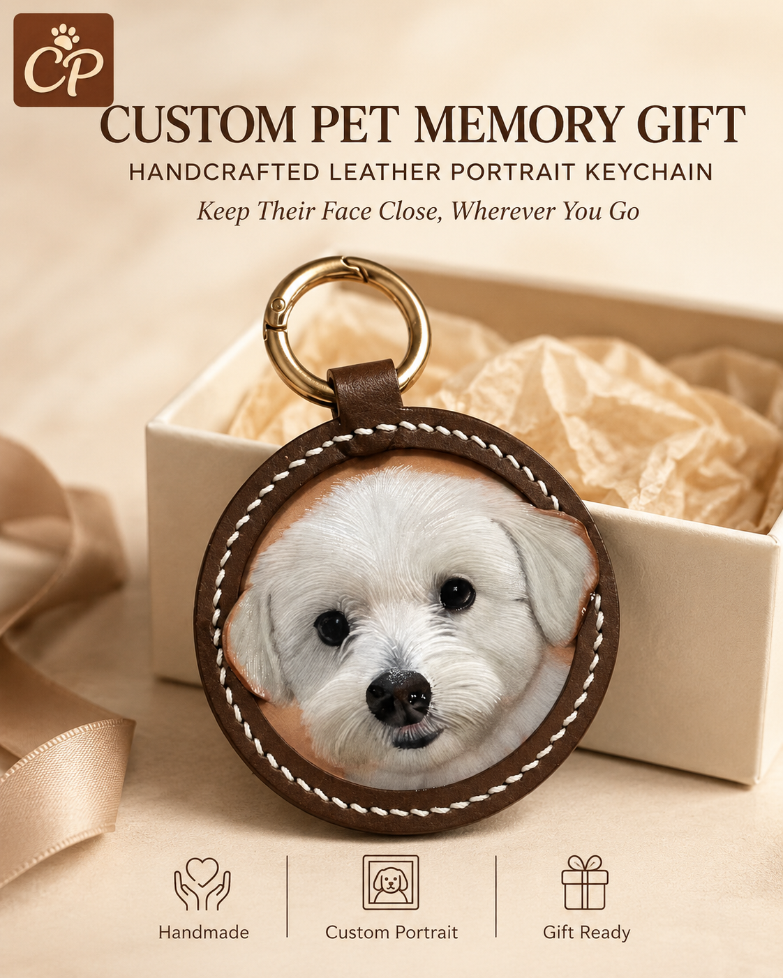 Custom Pet Leather Carved Tag - Premium Detail