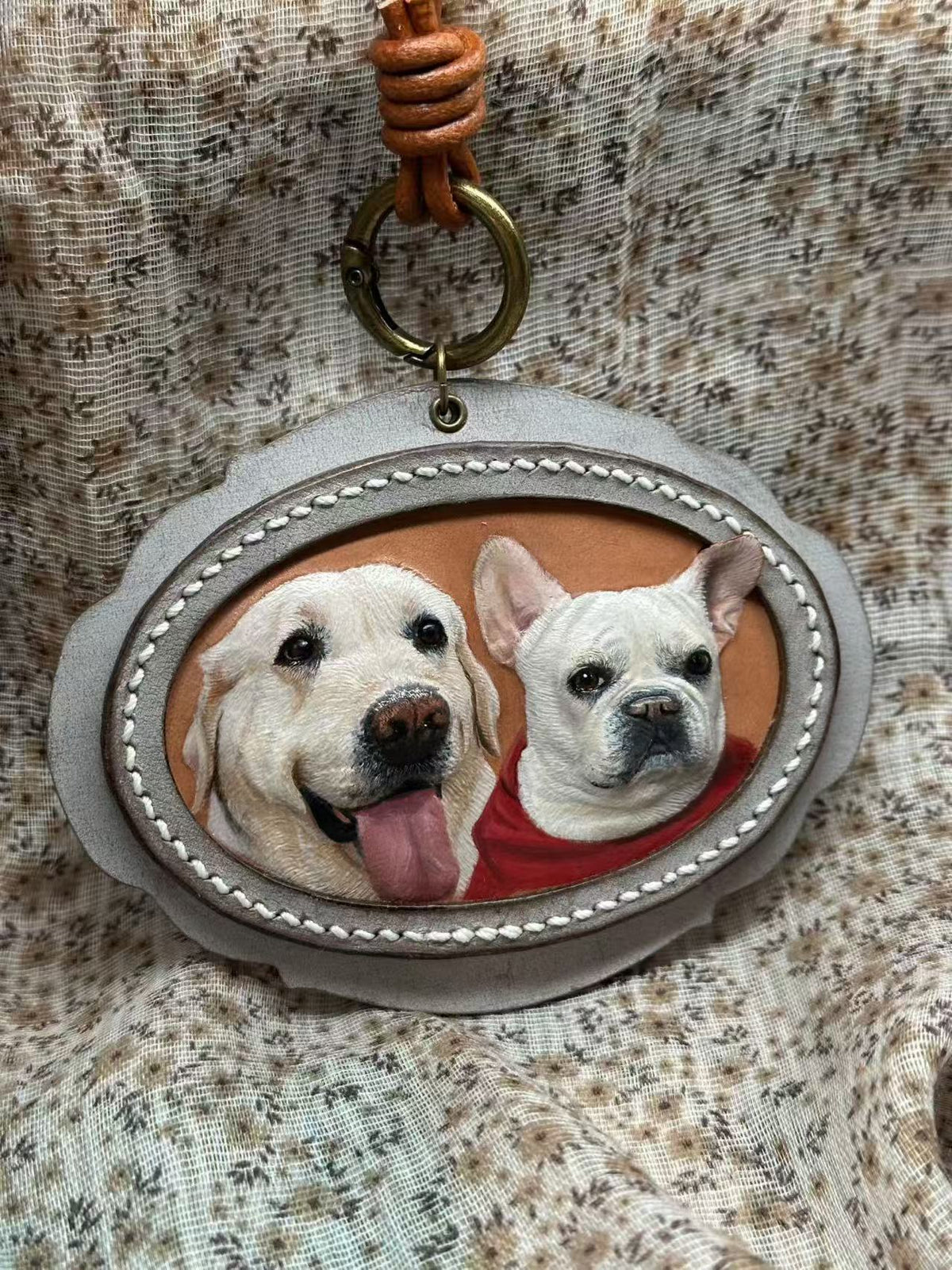 Custom Pet Leather Carved Tag - Premium Detail