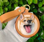 Custom Pet Leather Carved Tag - Enhanced Detail