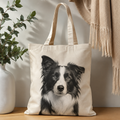 Custom Pet Photo Tote Bag - Personalized Canvas Carryall